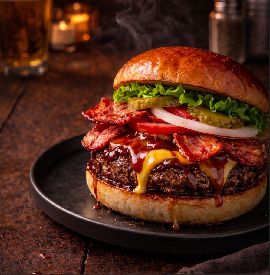 Bacon BBQ Rodeo Cheeseburger