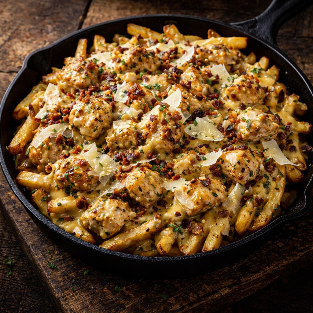 Chicken Bacon Parmesan Fries