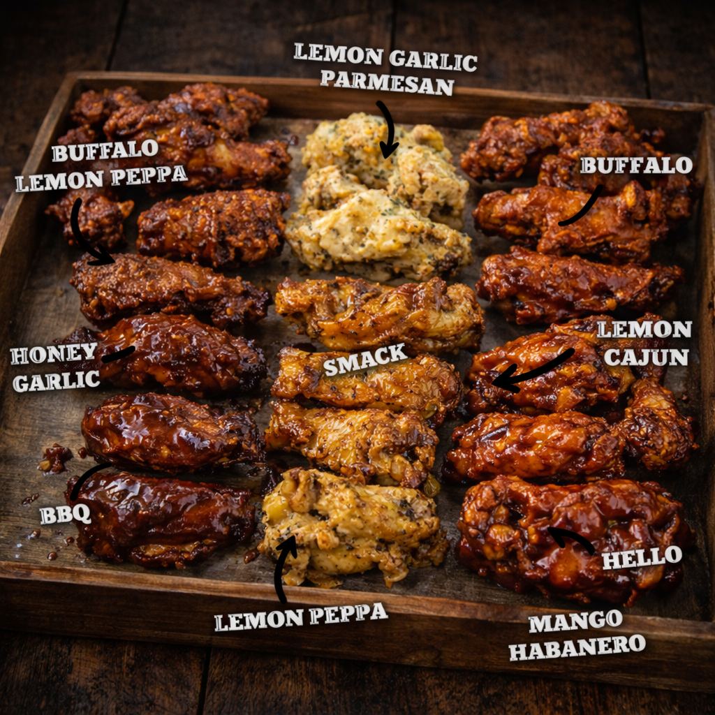 Mouth Watering Wings — 10 Signature Sauces