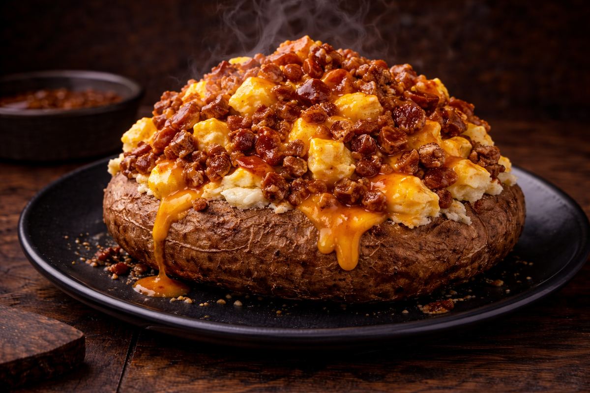 Breakfast Loaded Baked Potato